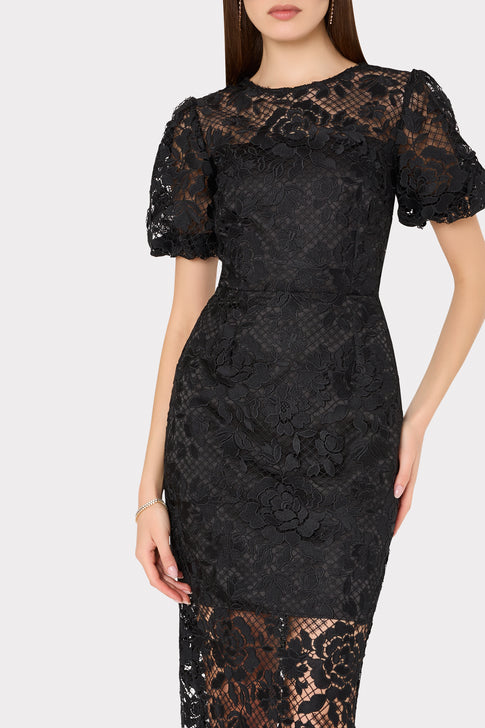 Yasmin Rose Mosaic Maxi Dress Black Image 3 of 4