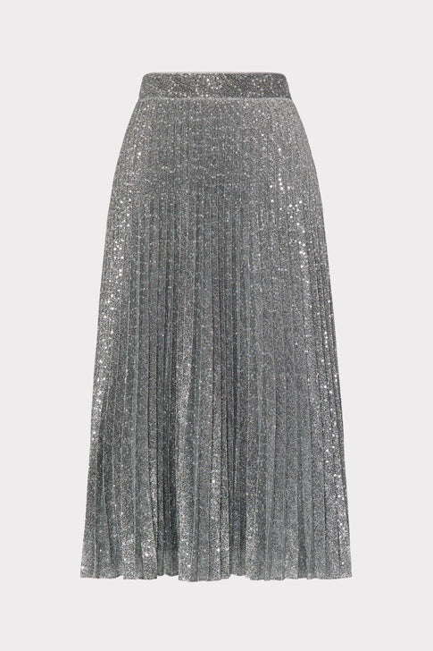 Rayla Pleated Sequins Skirt