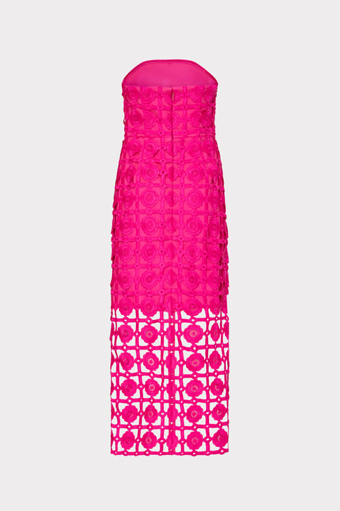 Kait Tile Lace Dress Milly Pink Image 4 of 4
