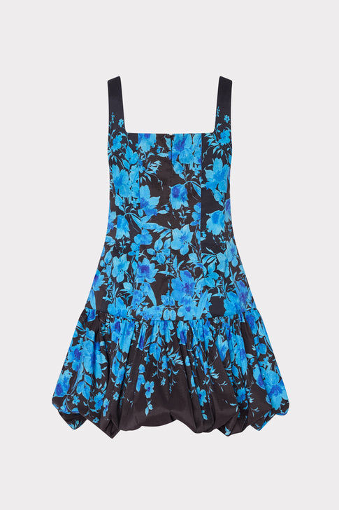 Wylma Flower Mini Dress Black/Blue Image 5 of 5