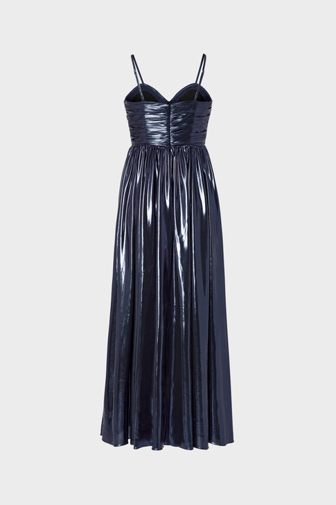 Shannon Metallic Dress Navy Image 4 of 4