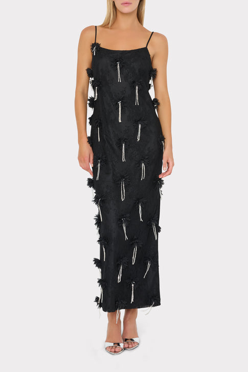 Lily 3D Lace Maxi Dress