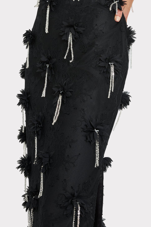 Lily 3D Lace Maxi Dress