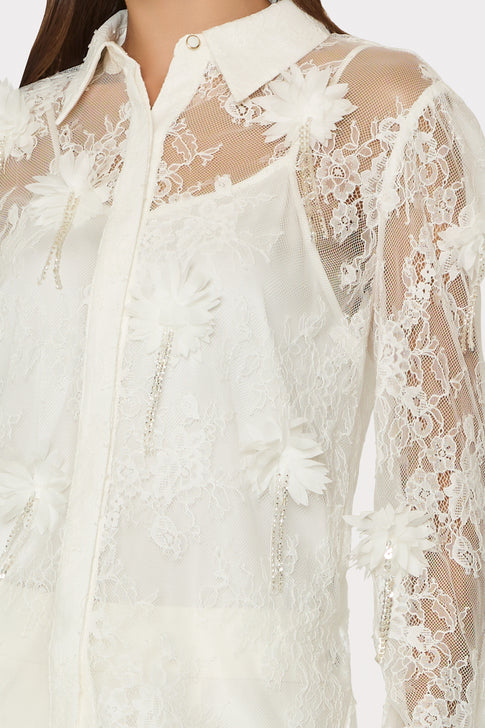 Ashton Floral Lace Blouse