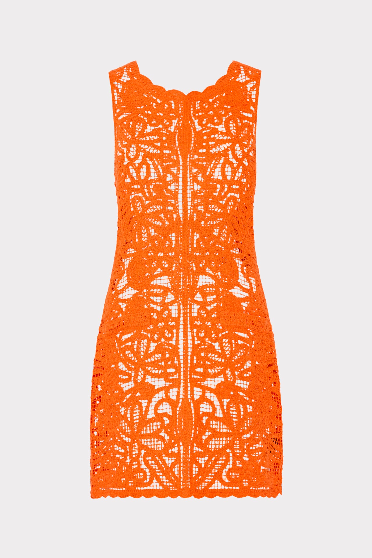 Crochet Mini Cover-Up Dress in Orange | Milly Crochet Mini Cover-Up Dress in Orange | Milly