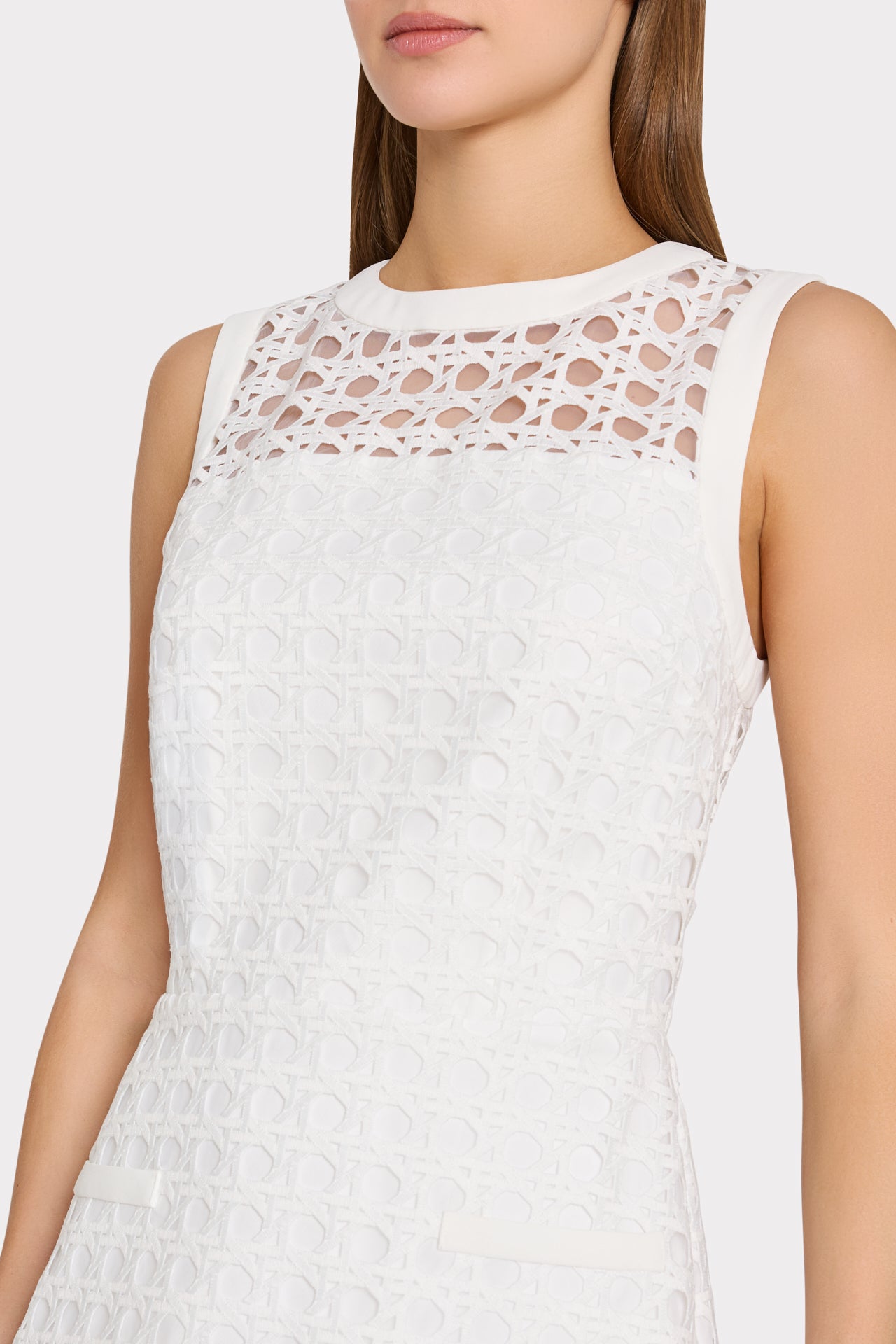 lace top mini dress Lace Detail Mini Dress, Black XS main image 1