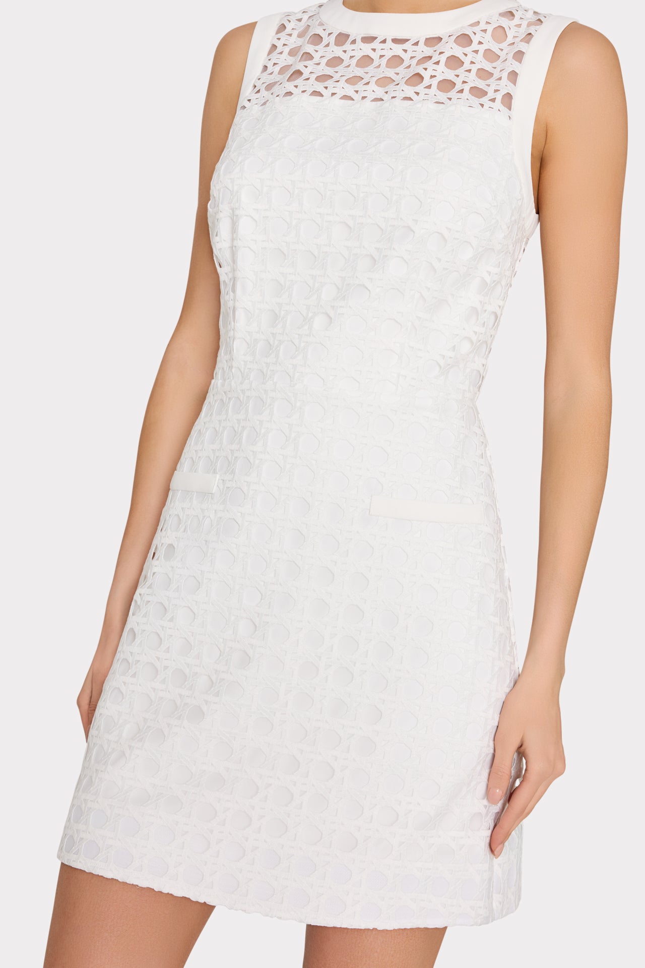 Milly Women's Moira Lace Mini Dress - White - Size 4 Milly Women's Moira Lace Mini Dress - White - Size 4