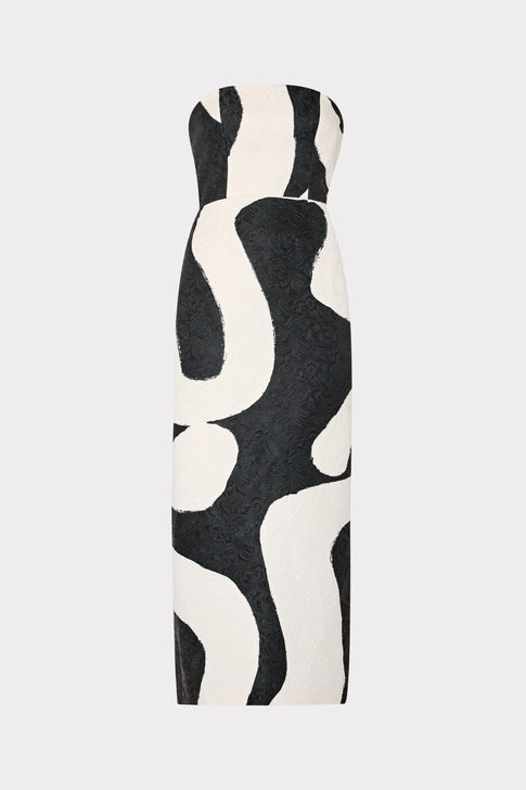 Orion Ink Swirl Dress Black/White Image 1 of 6