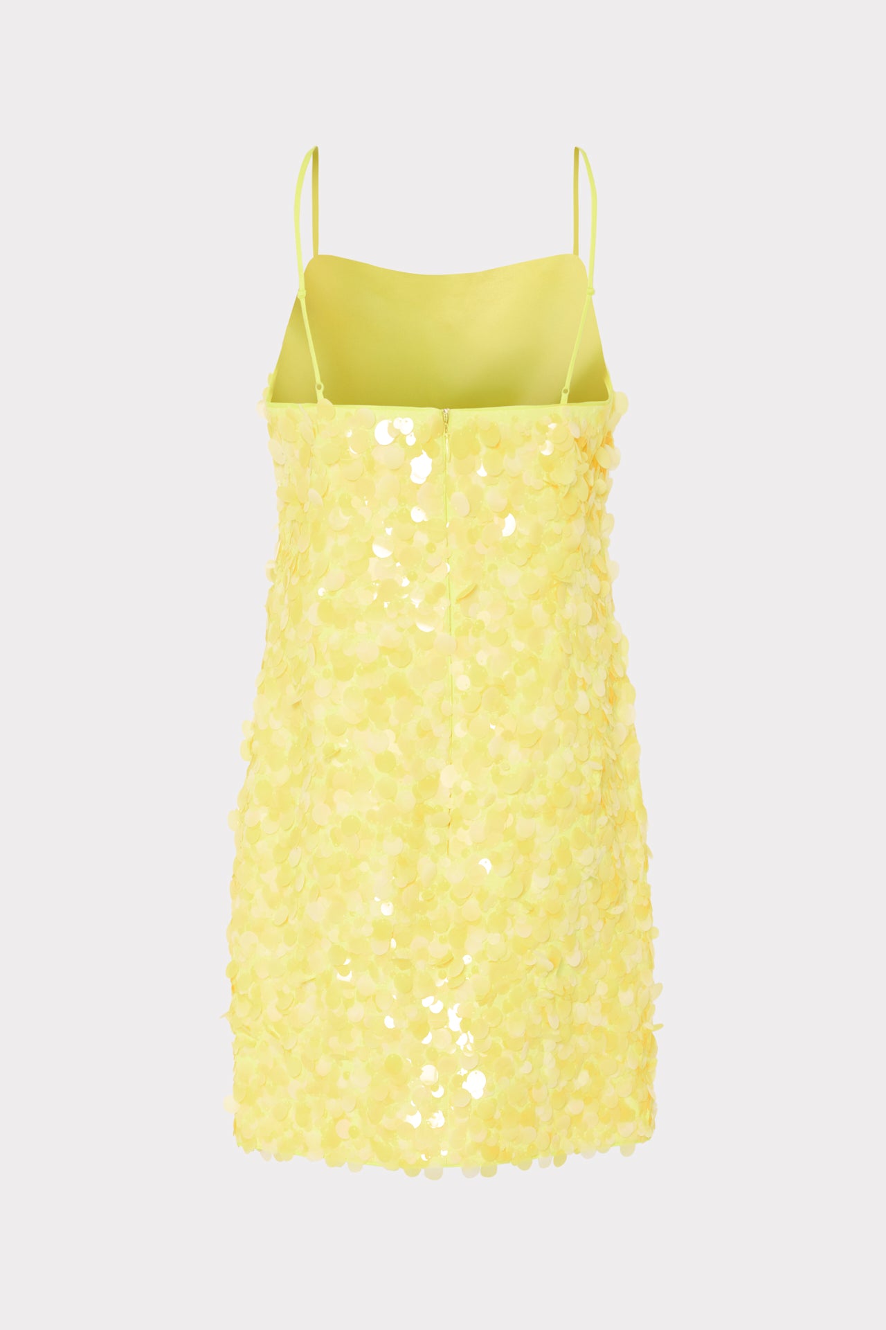 Milly Izel Colette Sequin Mini Dress in Yellow