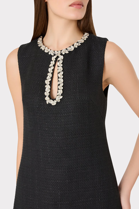 Eden Boucle Mini Dress Black Image 3 of 4