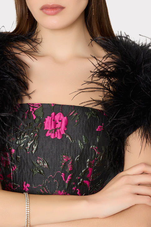 Feather Bolero Black Image 4 of 5