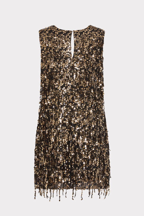 Ivette Fringe Sequins Mini Dress