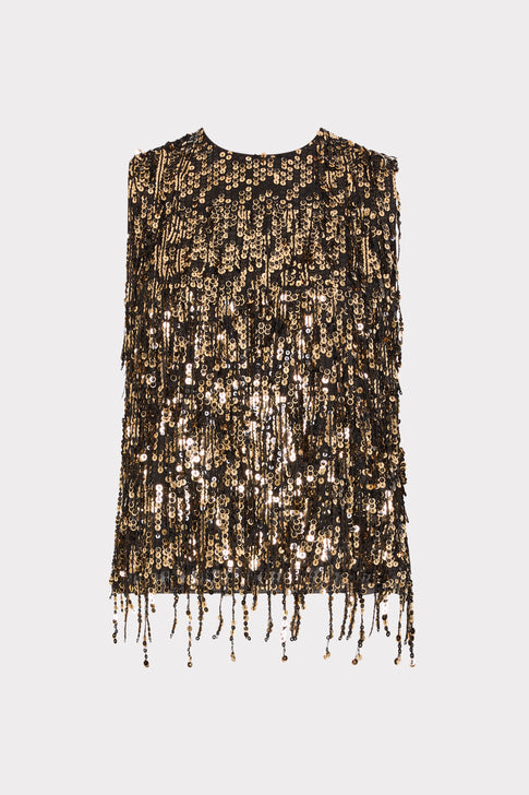 Royce Fringe Sequins Top