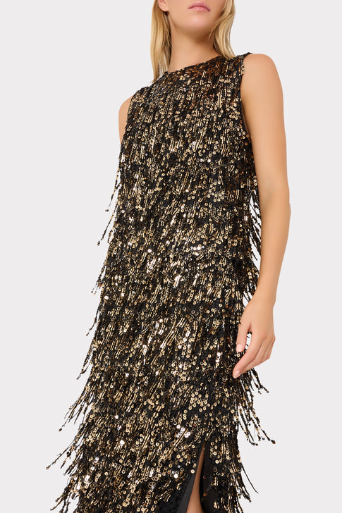 Royce Fringe Sequins Top