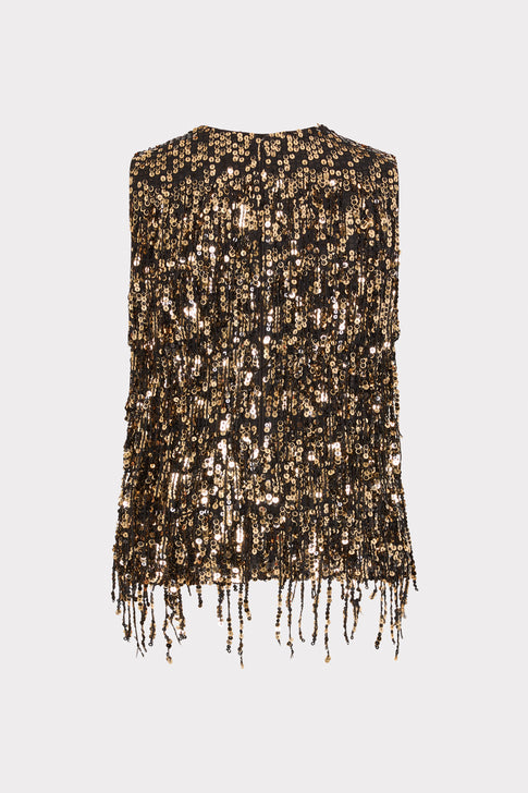 Royce Fringe Sequins Top