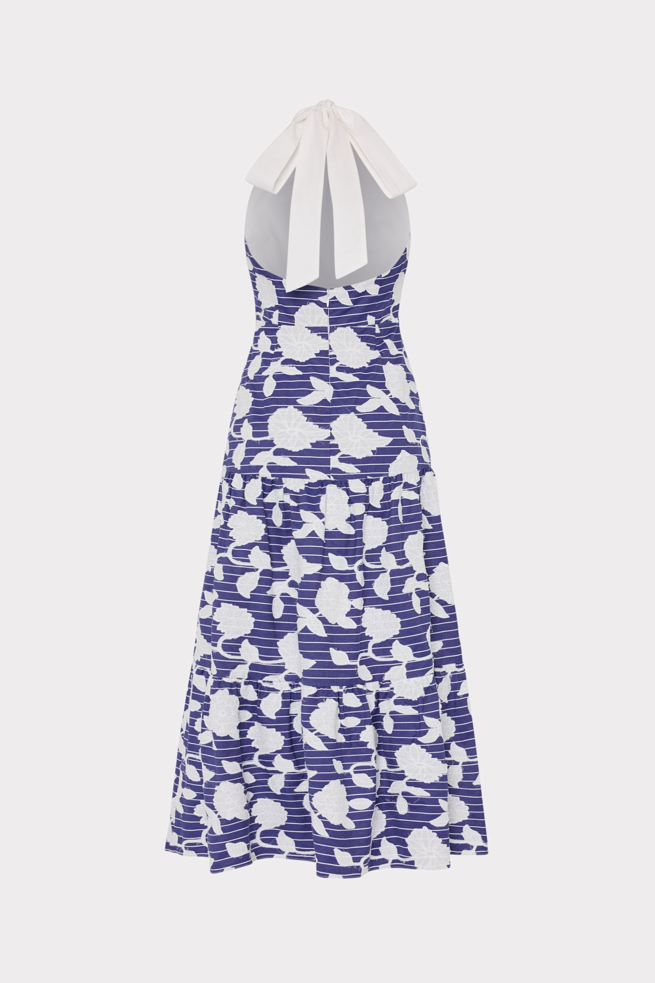 Hayden Floral Embroidered Midi Dress in Blue/White | MILLY Hayden Floral Embroidered Midi Dress in Blue/White | MILLY