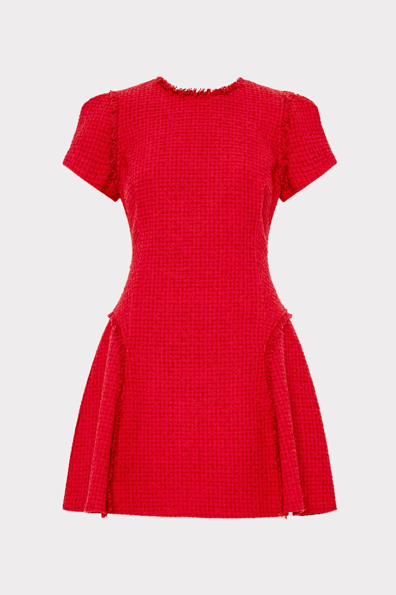 Milly Women's Samara Boucle Mini Dress - Red - Size 8 Milly Women's Samara Boucle Mini Dress - Red - Size 8