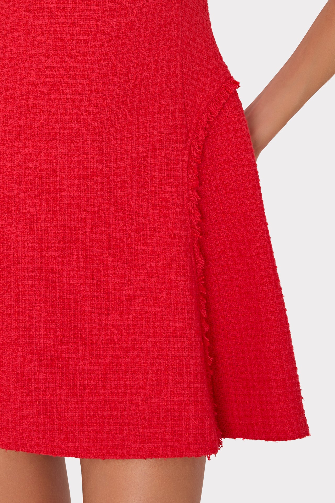 Milly Women's Samara Boucle Mini Dress - Red - Size 8 Milly Women's Samara Boucle Mini Dress - Red - Size 8
