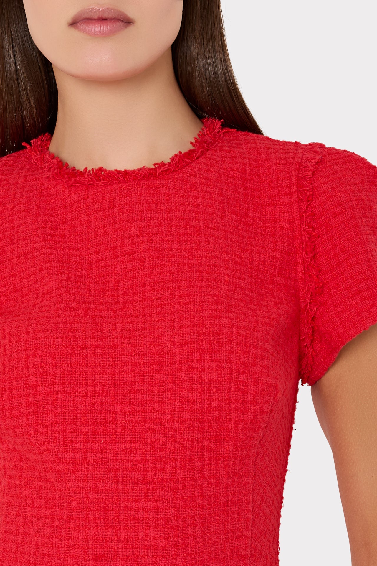 Milly Women's Samara Boucle Mini Dress - Red - Size 8 Milly Women's Samara Boucle Mini Dress - Red - Size 8