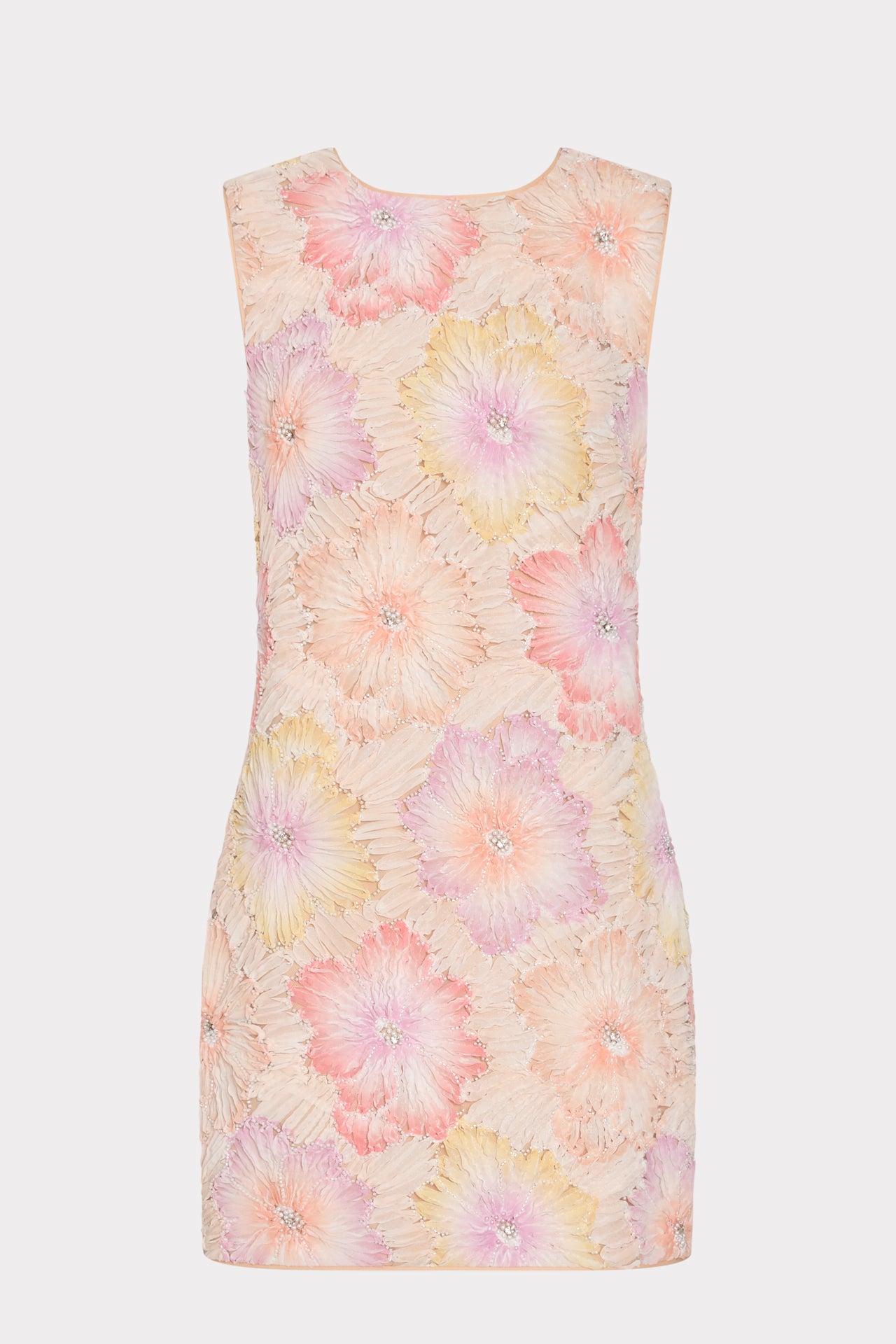 rainbow white dresses Ivette Floral Embroidered Dress in Rainbow Multi