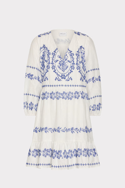 milly embroidered dress MILLY