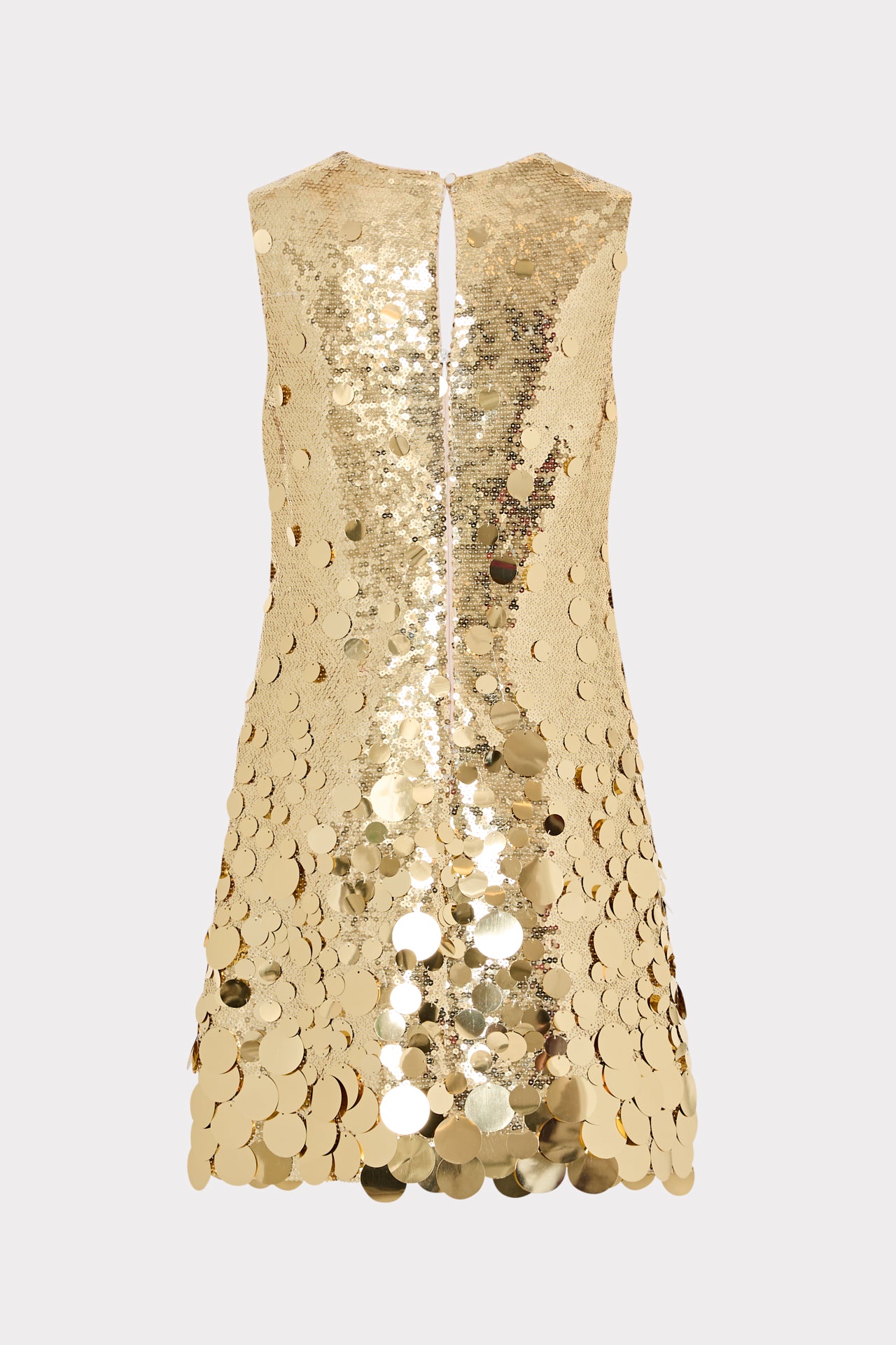 Ivette Cascading Pailette Mini Dress in Gold|MILLY Ivette Cascading Pailette Mini Dress in Gold|MILLY