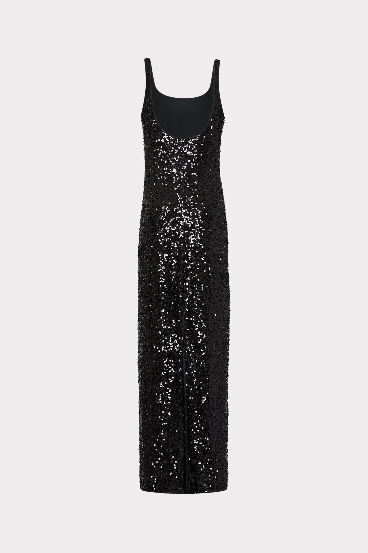 Tatum Stretch Shimmer Sequins Scoop Neck Dress in Black | MILLY Tatum Stretch Shimmer Sequins Scoop Neck Dress in Black | MILLY