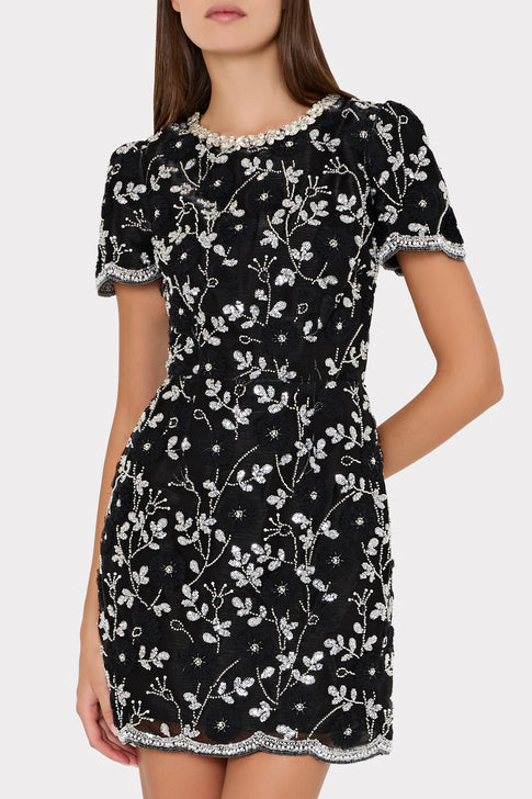 Daisy Silver Star Sequin Dress Black/Silver Image 2 of 4