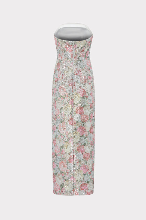 Kait Floral Sequin Dress