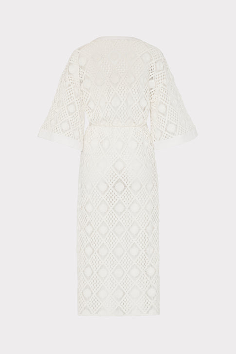Diamond Crochet Cover-Up Dress White Image 4 of 4