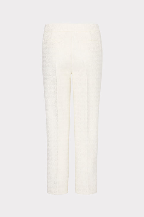 White pants on a light gray background