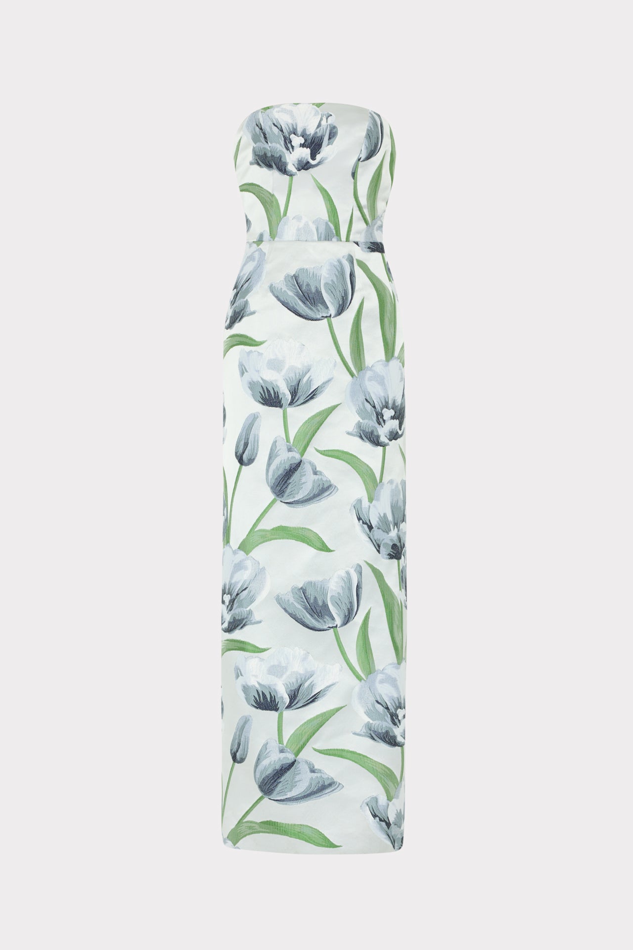 Orion Tulip Jacquard Dress in Blue | MILLY