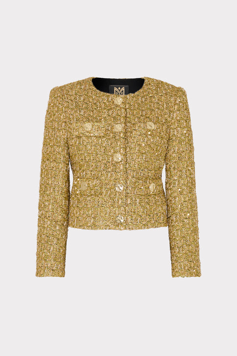 Pheobe Metallic Tweed Jacket