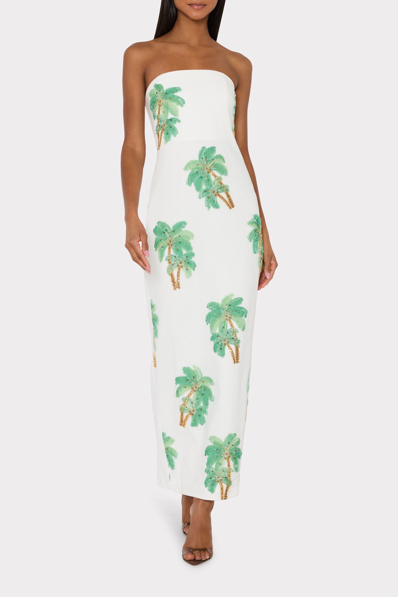 Milly Women's Clara Embellished Maxi Dress - White - Size 10 - White Multi Milly Women's Clara Embellished Maxi Dress - White - Size 10 - White Multi