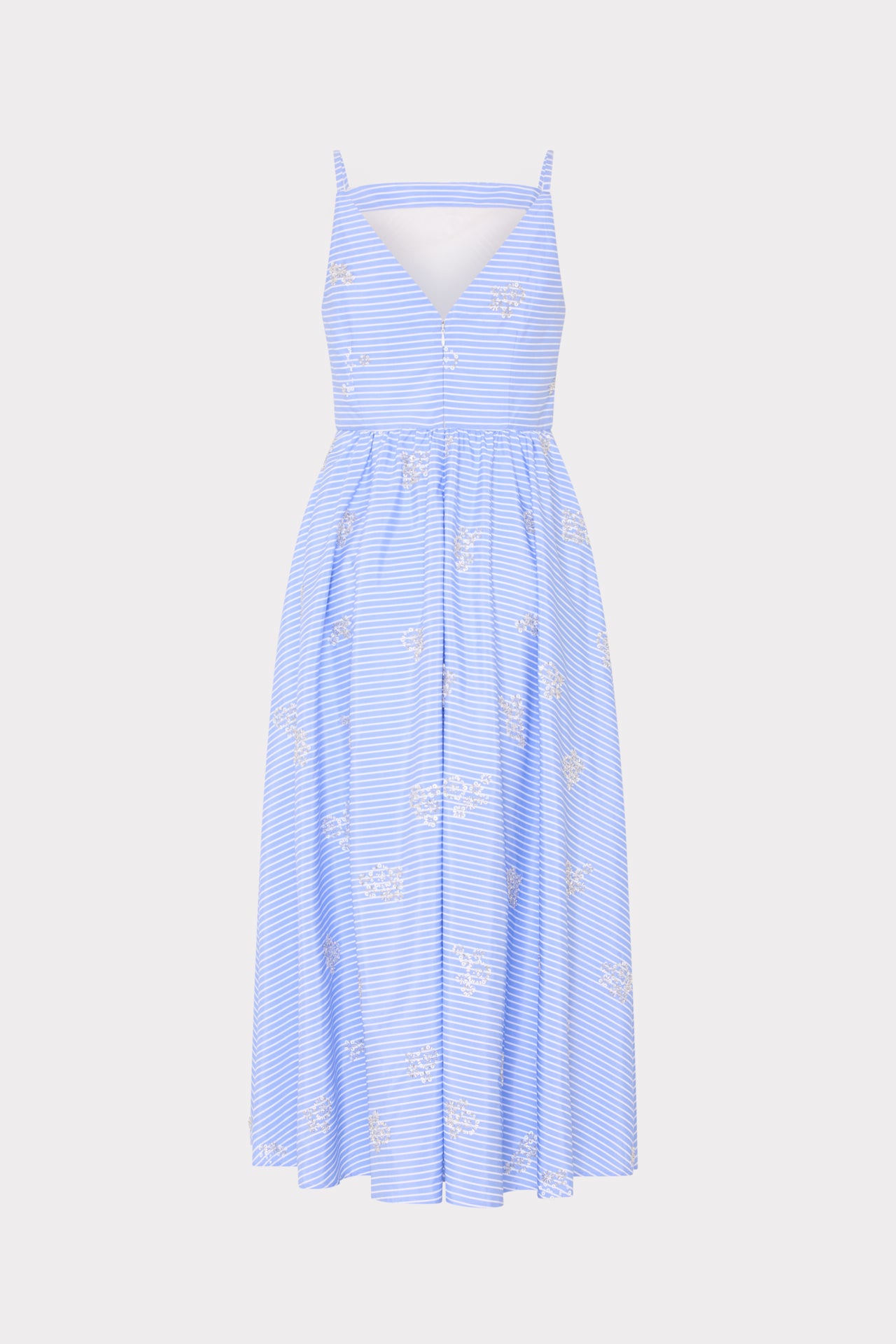 Milly Women's Emily Beaded Dress - Blue - Size 6 - Blue/White Milly Women's Emily Beaded Dress - Blue - Size 6 - Blue/White