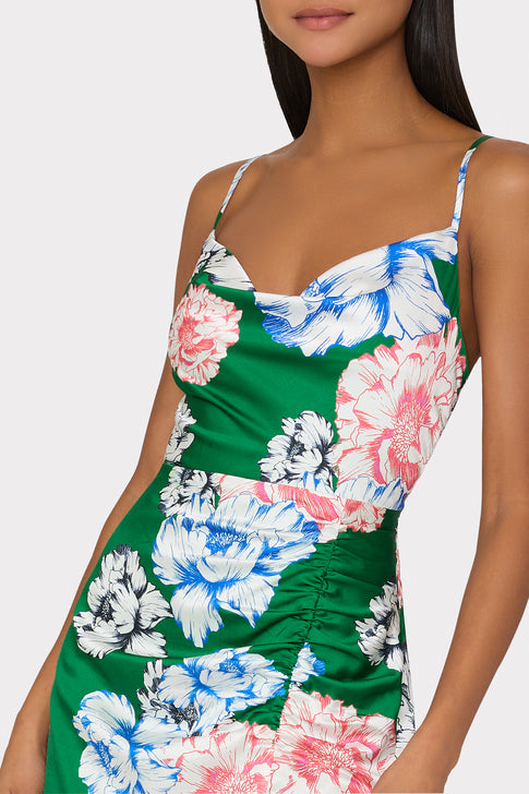 Lilliana Petals In Bloom Slip Dress Green Multi Image 3 of 5