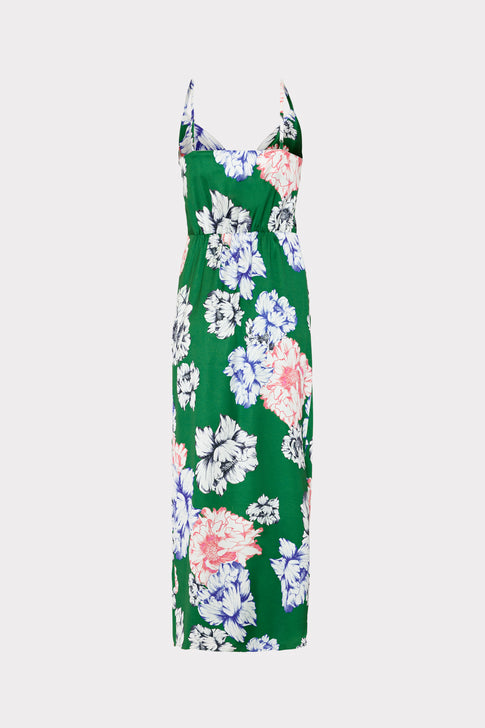 Lilliana Petals In Bloom Slip Dress Green Multi Image 5 of 5