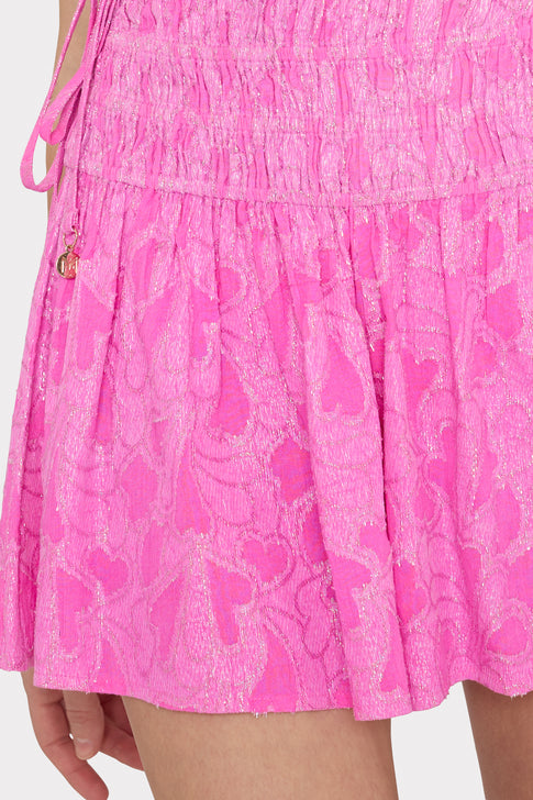 Wendy Lurex Jacquard Shorts Pink Image 4 of 5
