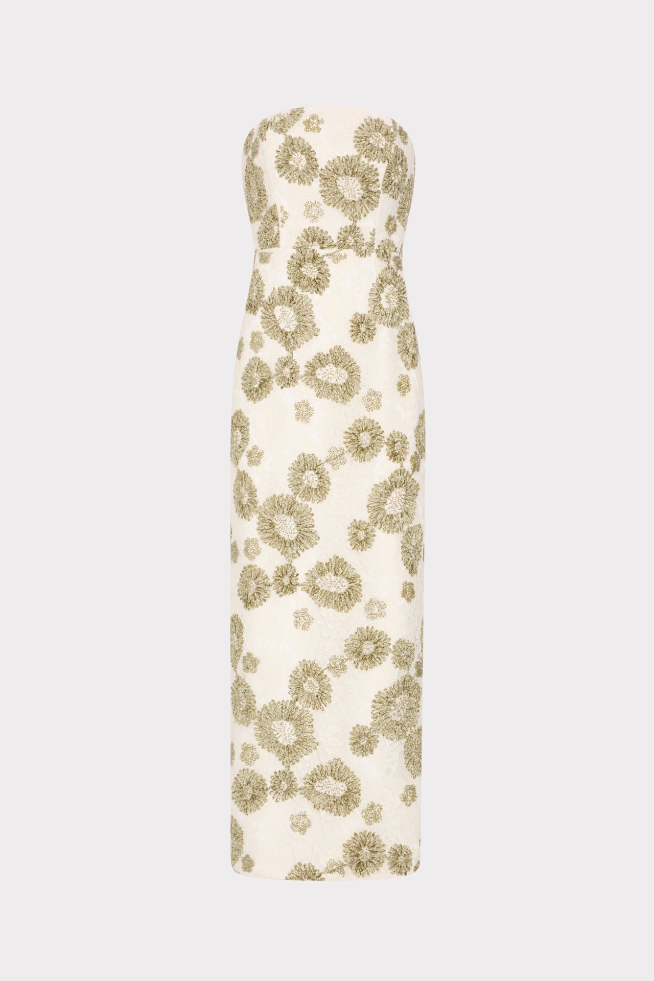 Jasmine Embroidered Lace Dress in White/Green | MILLY Jasmine Embroidered Lace Dress in White/Green | MILLY