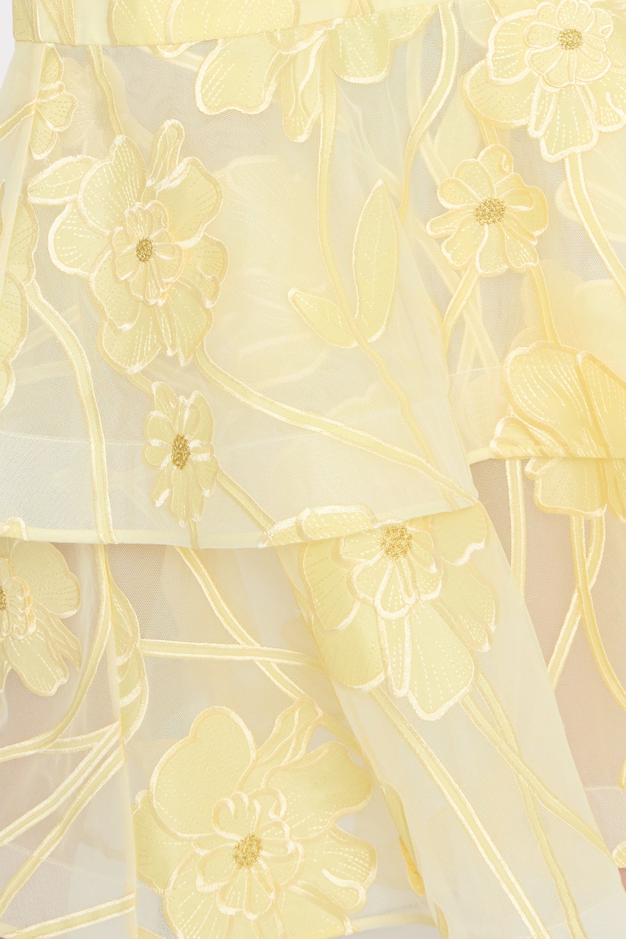 Anna Grand Fleur Dress In Lemon