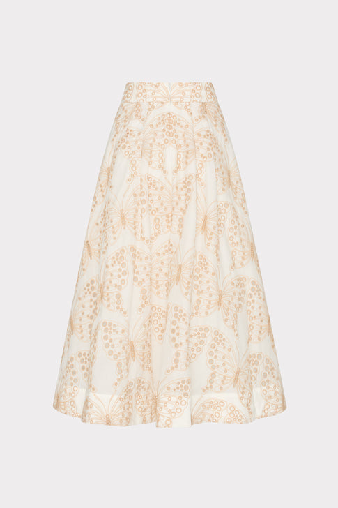 Butterfly Eyelet Skirt White/Tan Image 4 of 4