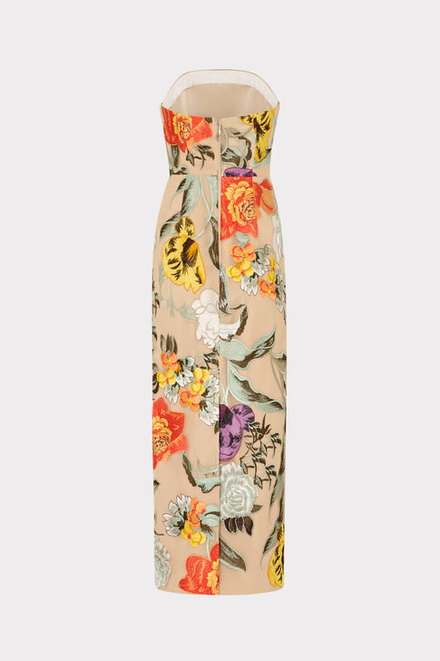 Shiloh Embroidered Midi Dress Multi Image 4 of 4