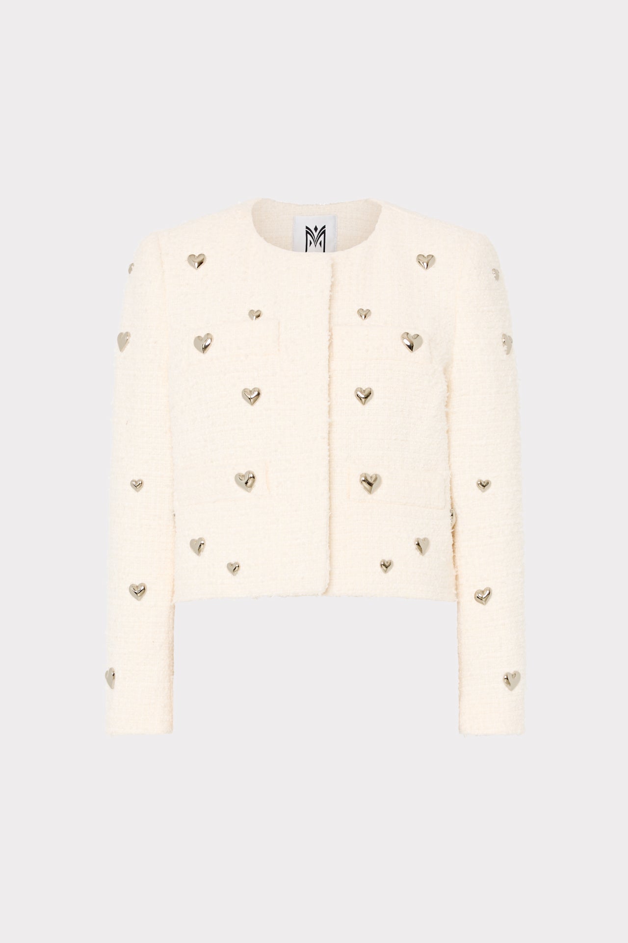 andmary Milky pile heart zip tops set