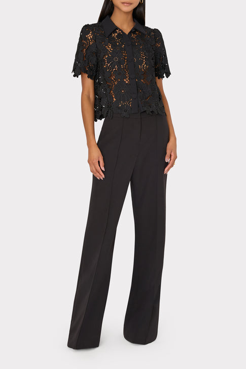 Addison Roja Lace Top Black Image 2 of 4