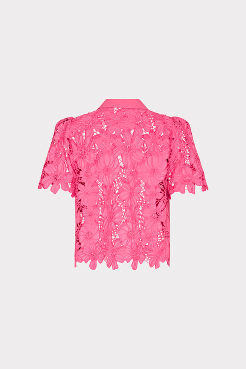Addison Roja Lace Top Milly Pink Image 4 of 4