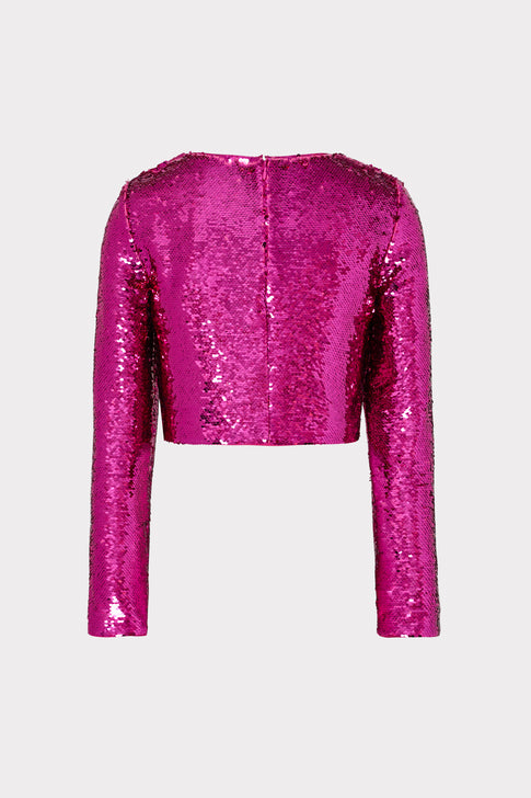 Shailyn 3D Sequins Top