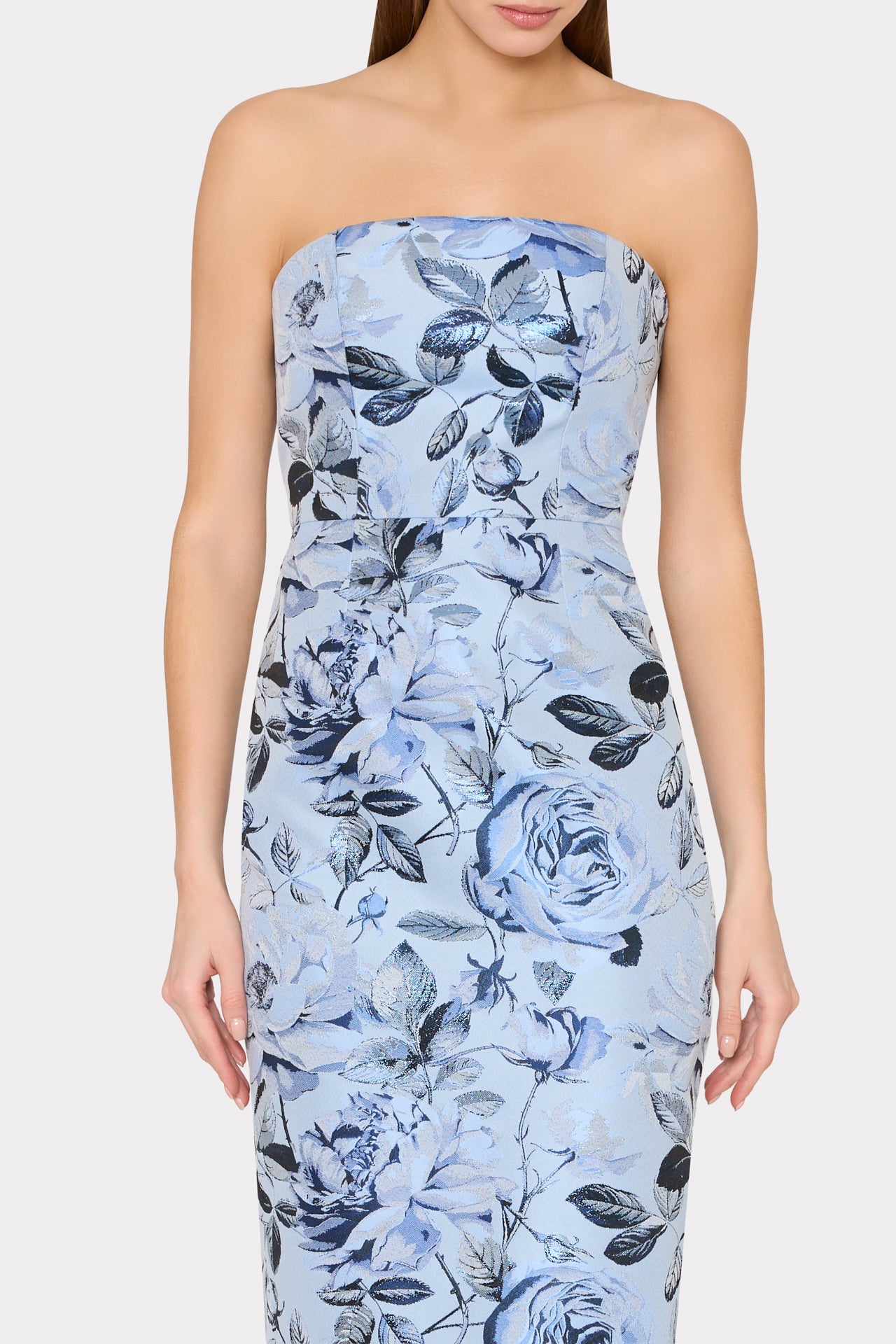 MILLY Ella Jacquard Maxi Dress 10