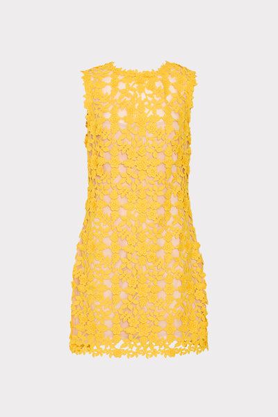 ralph lauren yellow lace dress Ralph Lauren One-Shoulder Lace Dress