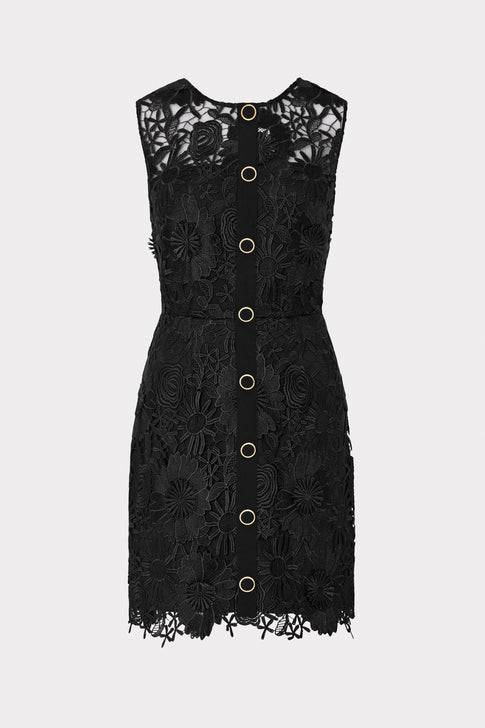 Judy Lace Mini Dress Black Image 1 of 4