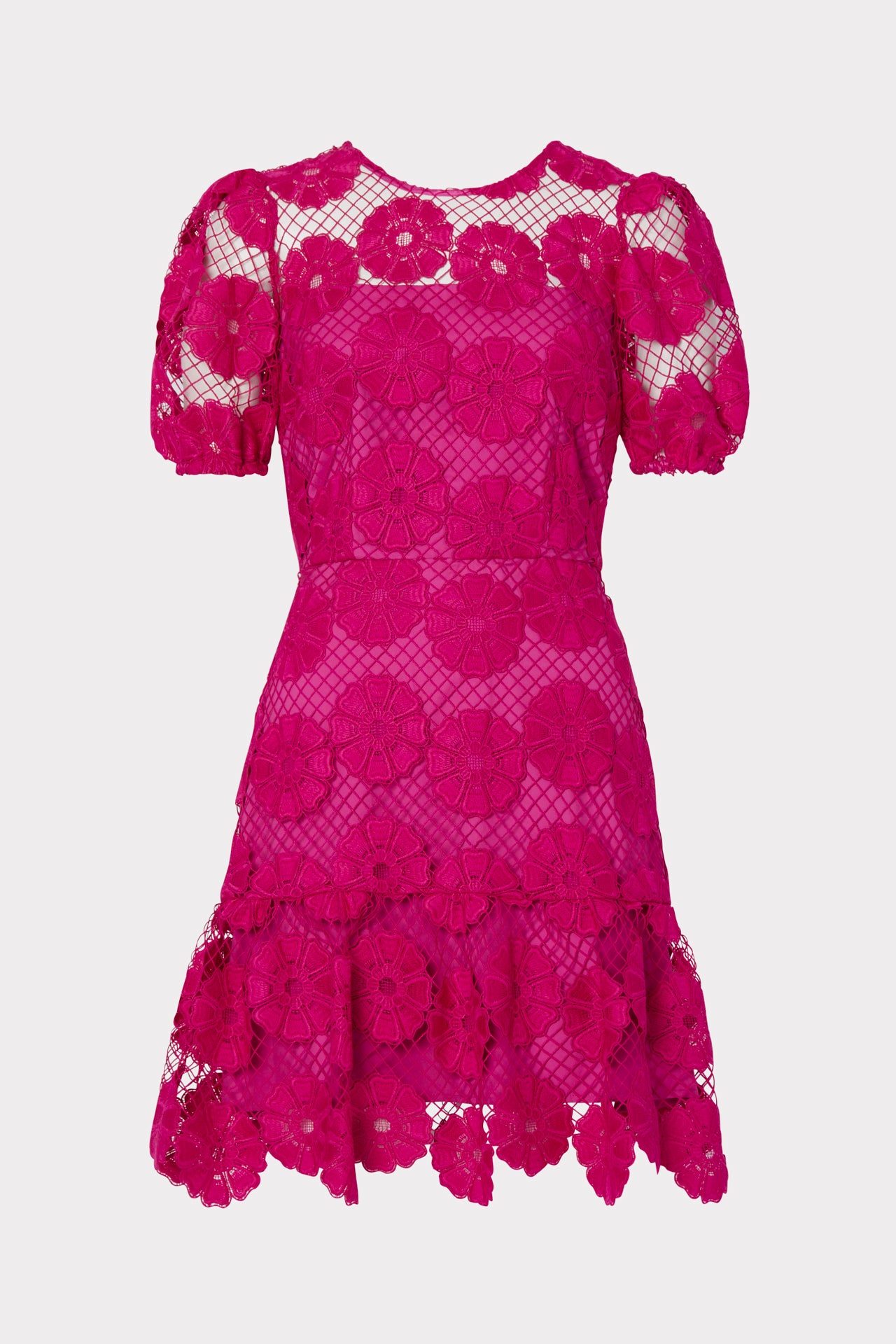 Yasmin Daisy Lace Dress in Milly Pink | MILLY